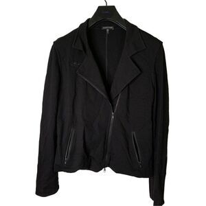 Eileen Fisher asymmetrical jacket black women's size medium